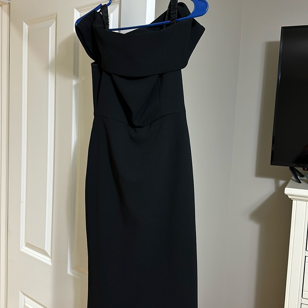 Off the shoulder Calvin Klein midi length dress